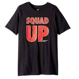 Nike Squad Up t-shirt, boys, black/red size XL